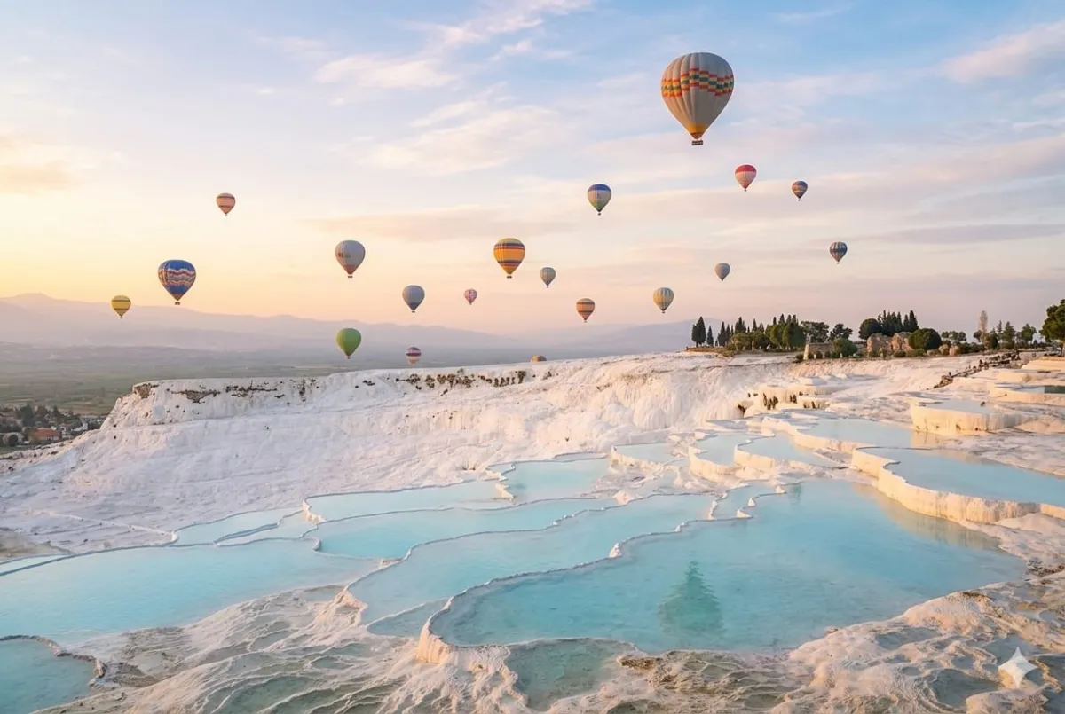 Pamukkale Hot Air Balloon - Pamukkale thermal pools guided tour